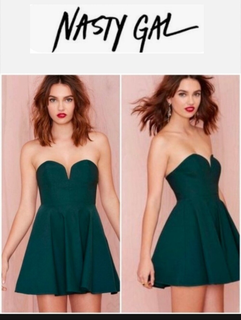 Nasty Gal Flirty Sweetheart Skater Flare Dress